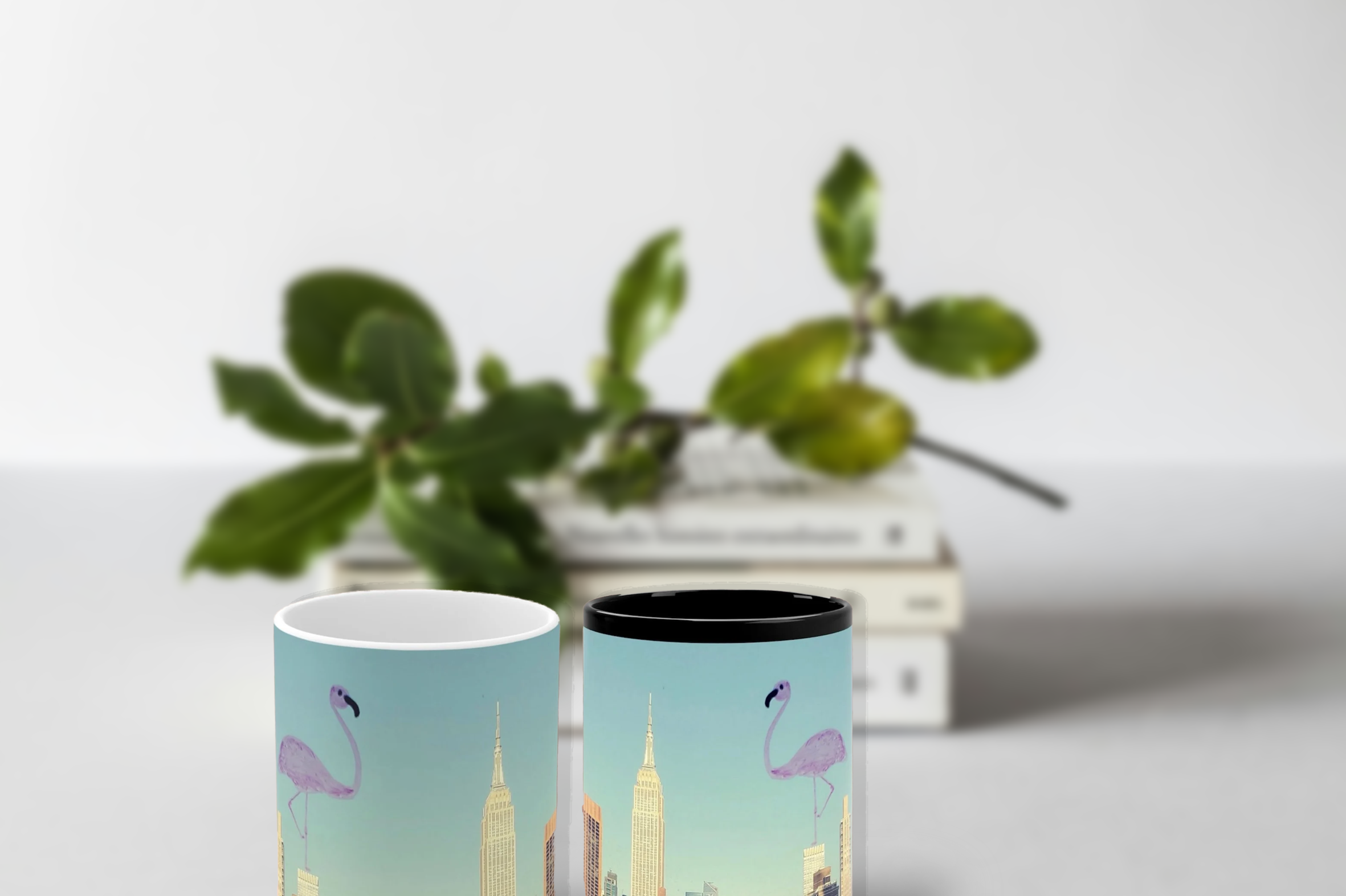 Artful doodle mugs