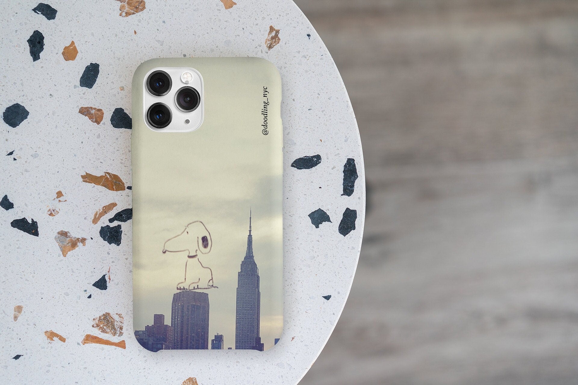 Doodle NYC Skyline Slim Phone Case