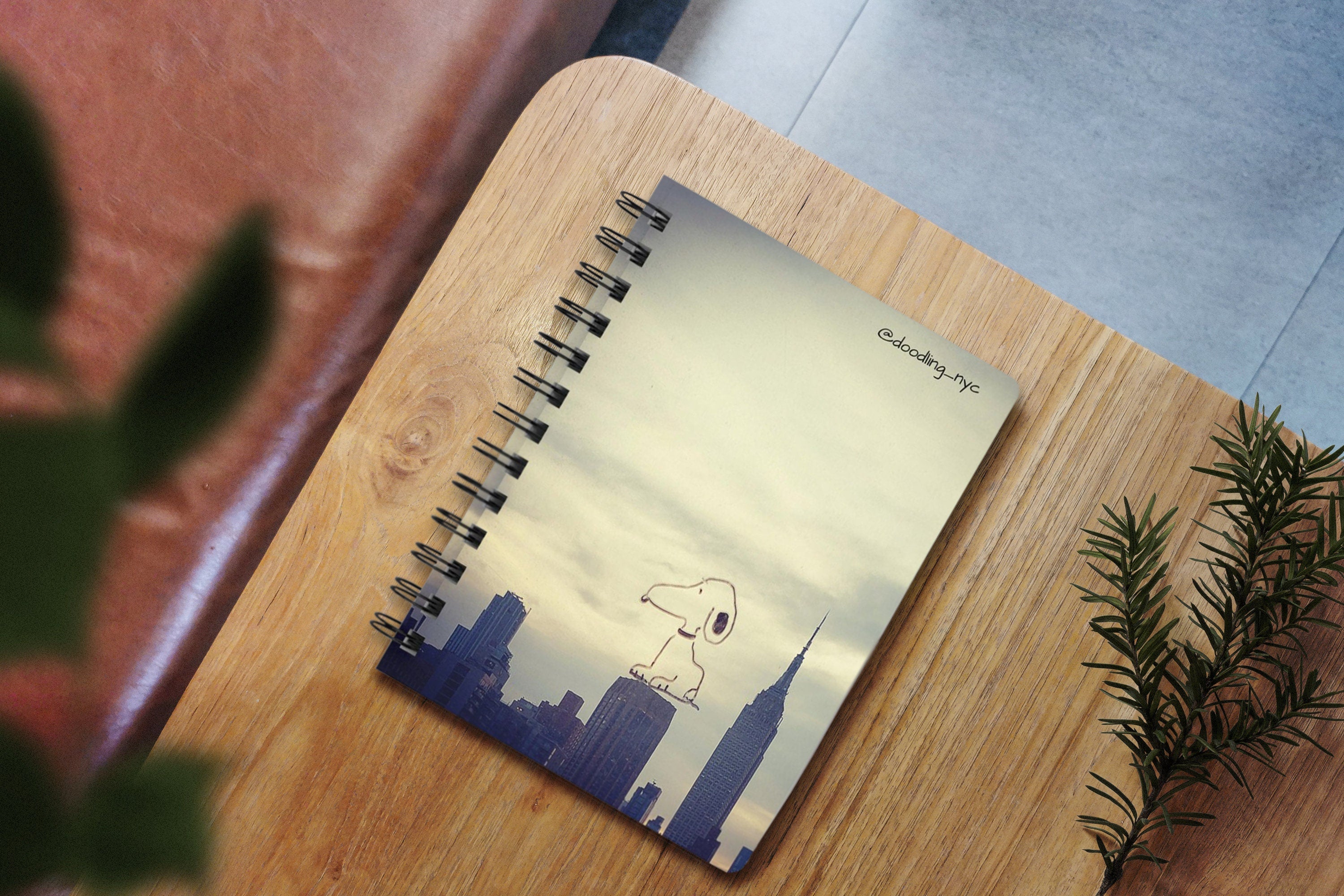 Dog Doodle Spiral Journal Notebook