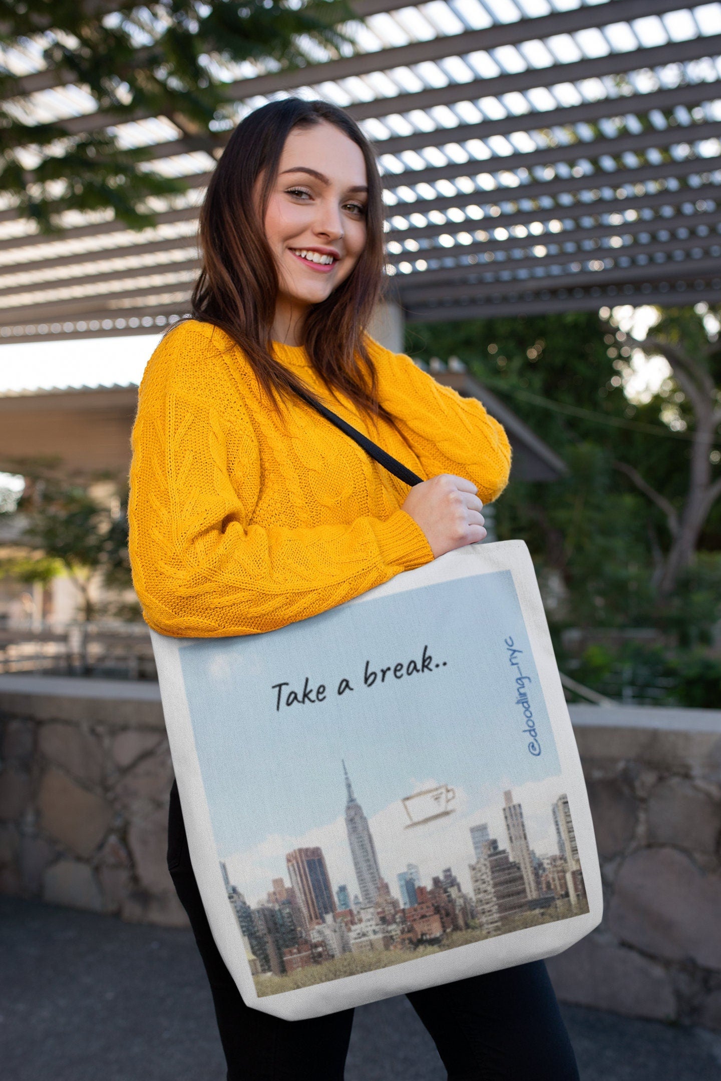 Doodle tote bag