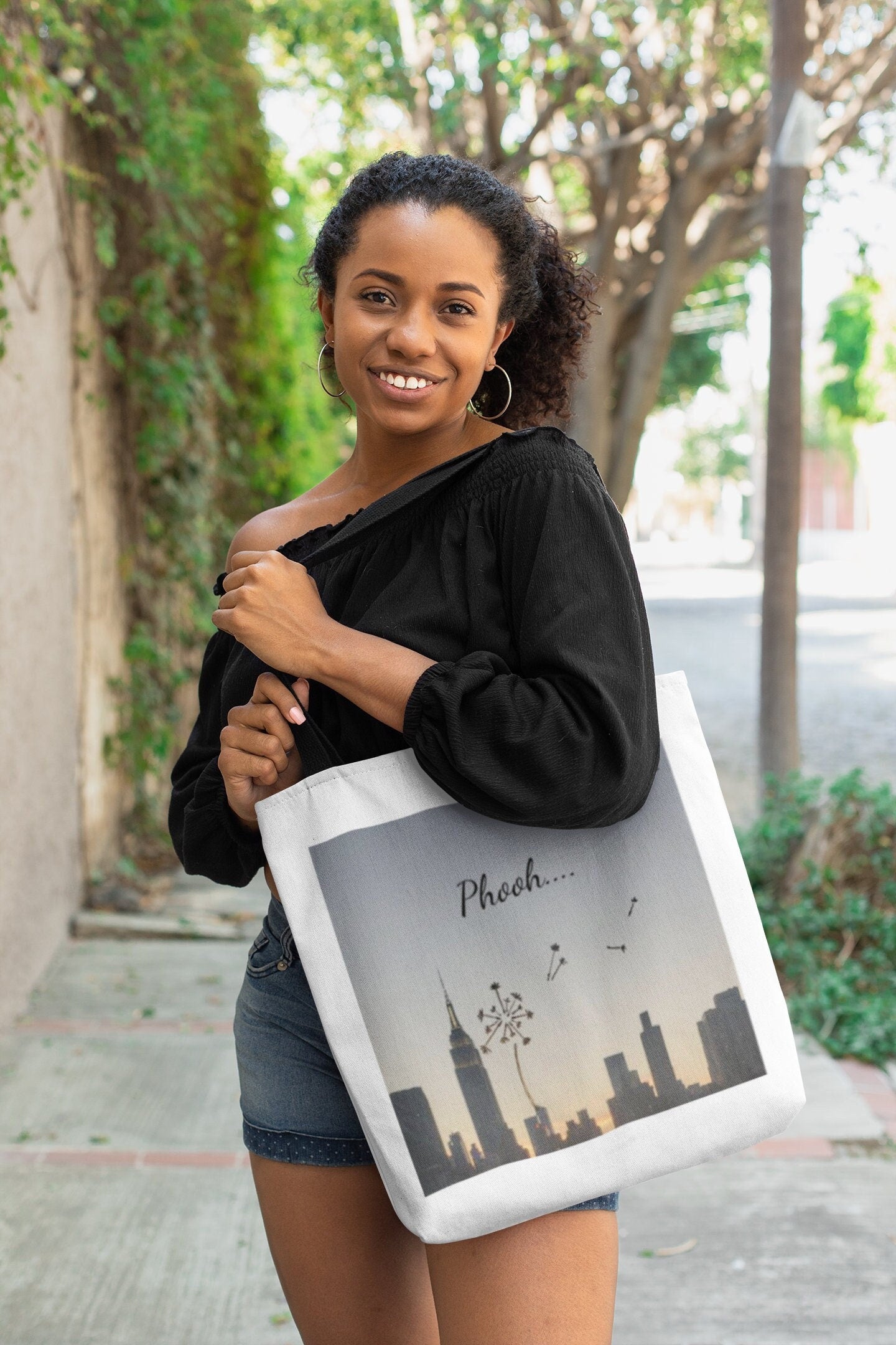 Dandelion Doodle Tote Bag