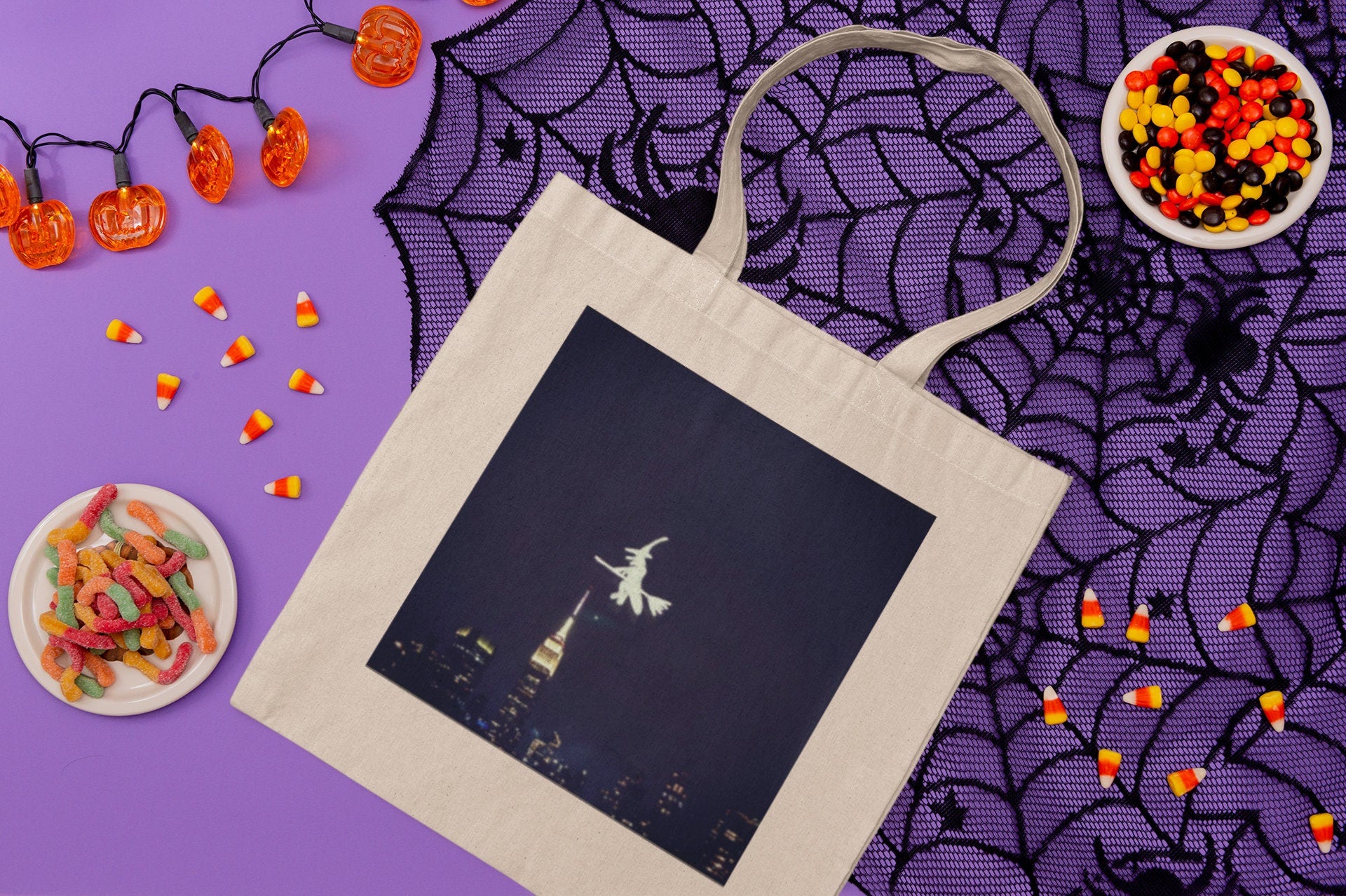 Halloween Cotton Tote Bag 