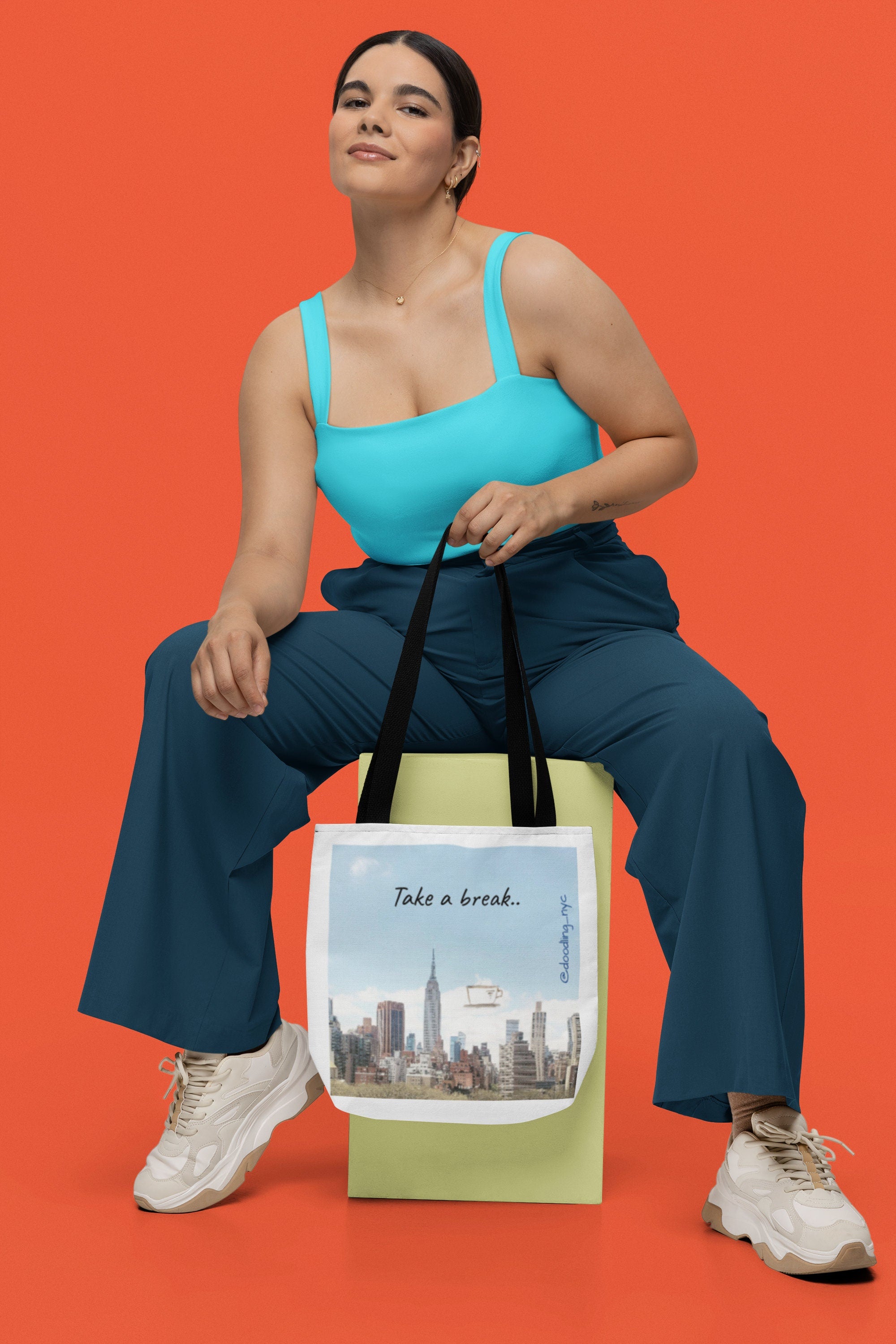Doodle tote bag